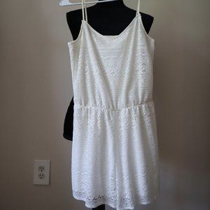 Cute White Lace Romper